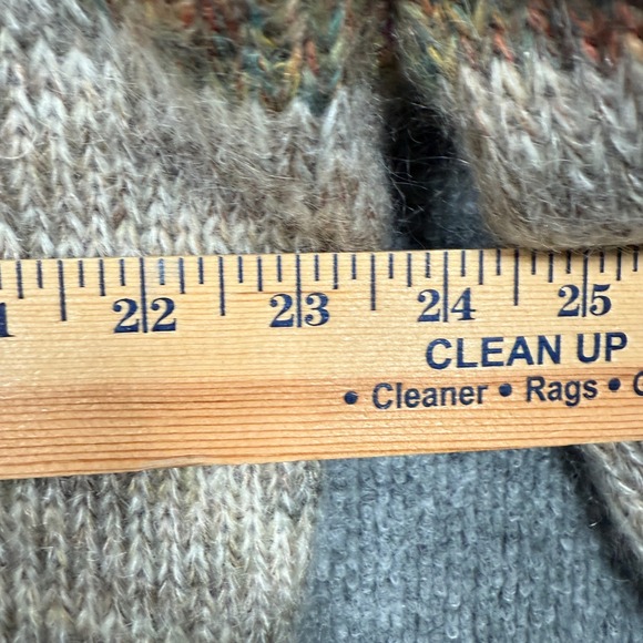 Sundry Womens Size 0 Cardigan Sweater Gray Pink Mohair Nylon Wool Blend V Neck - Picture 8 of 8